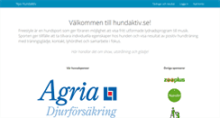 Desktop Screenshot of hundaktiv.se